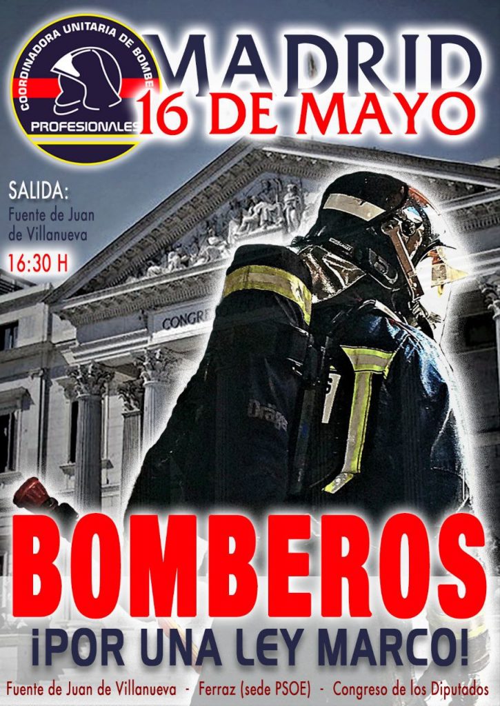 MANIFESTACIÓN DE BOMBEROS -16 MAYO, MADRID