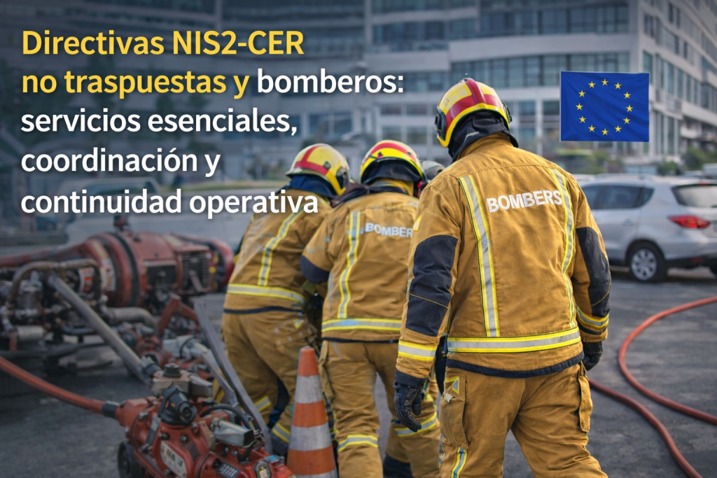 Directivas NIS2-CER no traspuestas y bomberos: servicios esenciales, coordinación y continuidad operativa